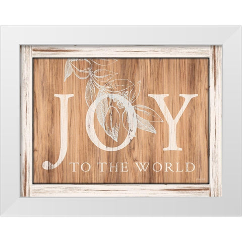 Joy White Modern Wood Framed Art Print by Jacobs, Cindy