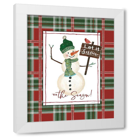 Tis the Season White Modern Wood Framed Art Print by Jacobs, Cindy
