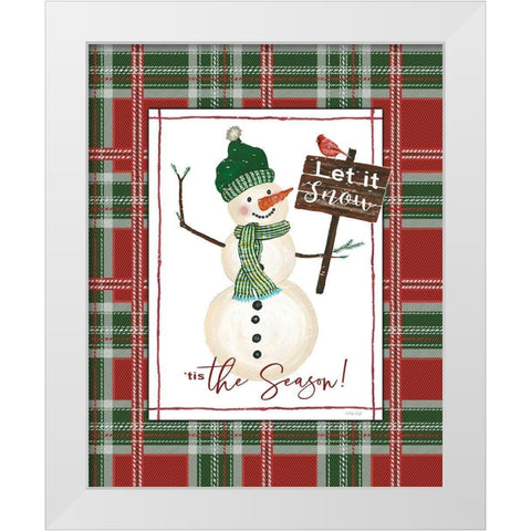 Tis the Season White Modern Wood Framed Art Print by Jacobs, Cindy