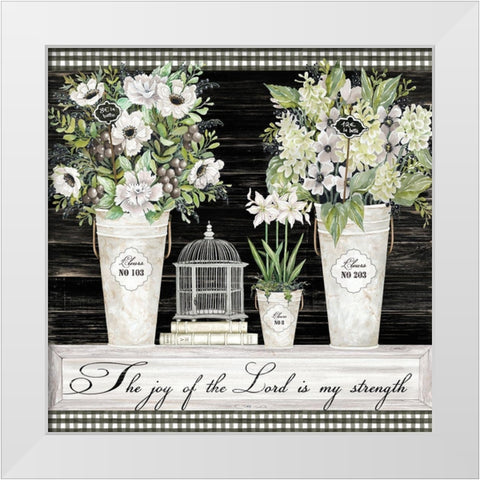 The Joy of the Lord Still Life White Modern Wood Framed Art Print by Jacobs, Cindy
