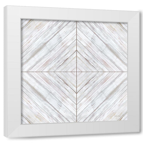 Wood Pattern 4 White Modern Wood Framed Art Print by Jacobs, Cindy