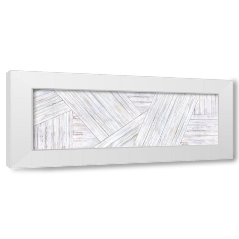 Wood Pattern 12 White Modern Wood Framed Art Print by Jacobs, Cindy