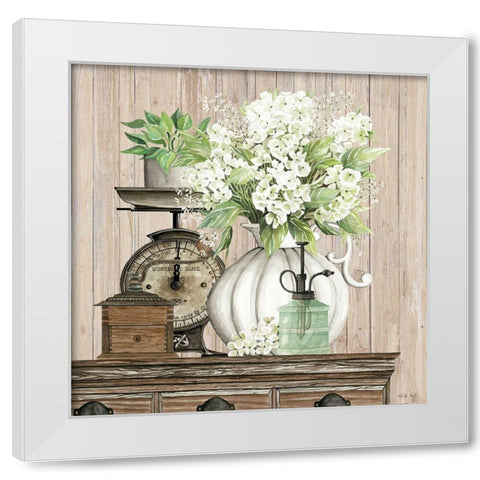 Farmhouse Finds I White Modern Wood Framed Art Print by Jacobs, Cindy
