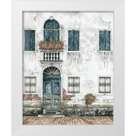 City Life I White Modern Wood Framed Art Print by Jacobs, Cindy