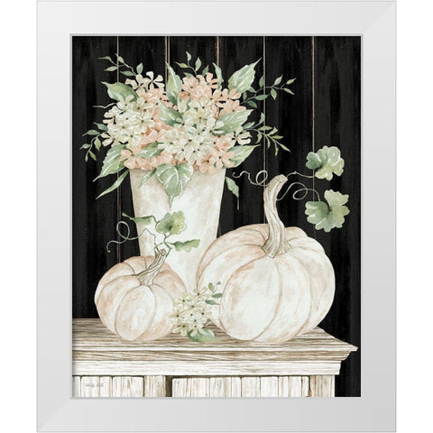 Fall Still Life White Modern Wood Framed Art Print by Jacobs, Cindy