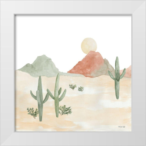 Desert Sun I White Modern Wood Framed Art Print by Jacobs, Cindy