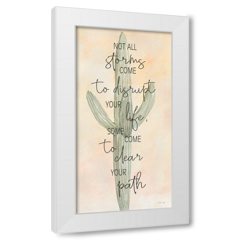 Clear Your Path      White Modern Wood Framed Art Print by Jacobs, Cindy
