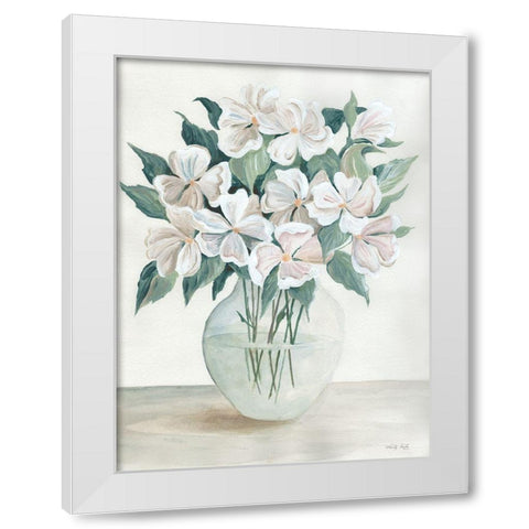 Cosmos Delight White Modern Wood Framed Art Print by Jacobs, Cindy