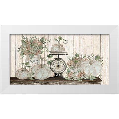 Autumn Still Live White Modern Wood Framed Art Print by Jacobs, Cindy