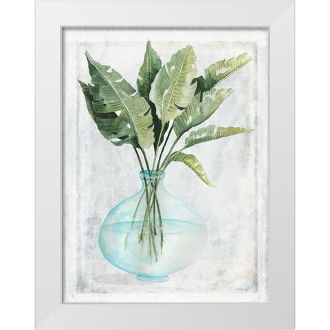 Perfect Palms III White Modern Wood Framed Art Print by Jacobs, Cindy