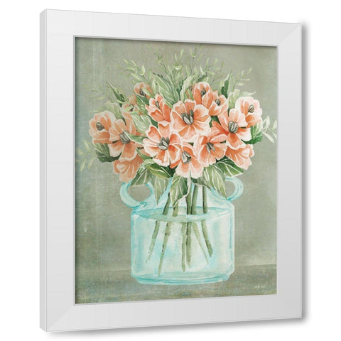 Poppies White Modern Wood Framed Art Print by Jacobs, Cindy