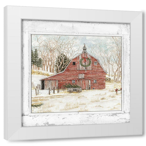 Winter Window II White Modern Wood Framed Art Print by Jacobs, Cindy