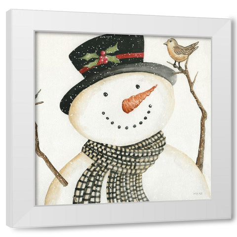 Mr. Frosty White Modern Wood Framed Art Print by Jacobs, Cindy