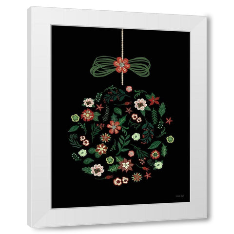 Christmas Ornament I White Modern Wood Framed Art Print by Jacobs, Cindy