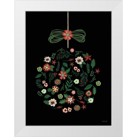 Christmas Ornament I White Modern Wood Framed Art Print by Jacobs, Cindy