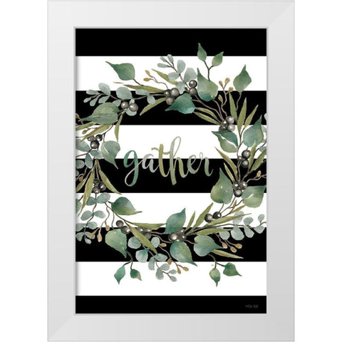 Gather White Modern Wood Framed Art Print by Jacobs, Cindy