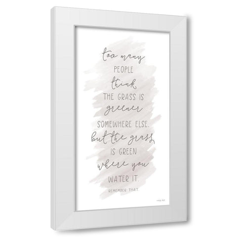 Too Many People     White Modern Wood Framed Art Print by Jacobs, Cindy