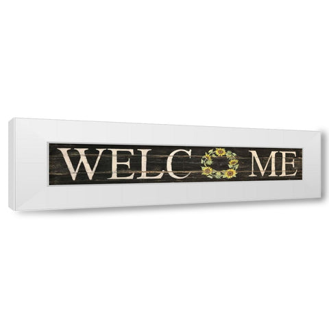 Welcome 1 White Modern Wood Framed Art Print by Jacobs, Cindy