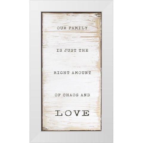 Chaos and Love White Modern Wood Framed Art Print by Jacobs, Cindy