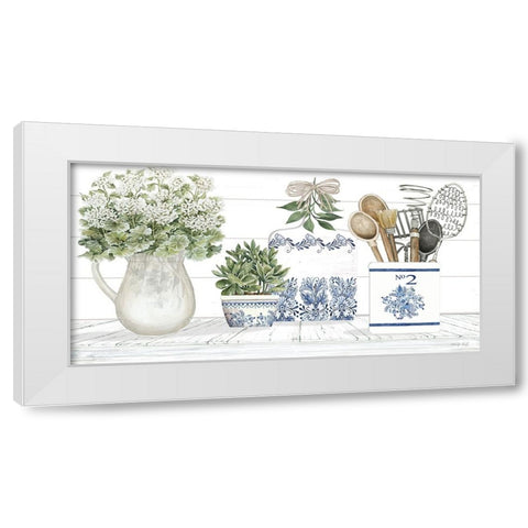 Kitchen Heirlooms I White Modern Wood Framed Art Print by Jacobs, Cindy