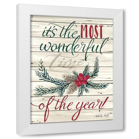 The Most Wonderful Time White Modern Wood Framed Art Print by Jacobs, Cindy