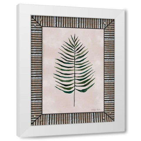 Areca Leaf  White Modern Wood Framed Art Print by Jacobs, Cindy