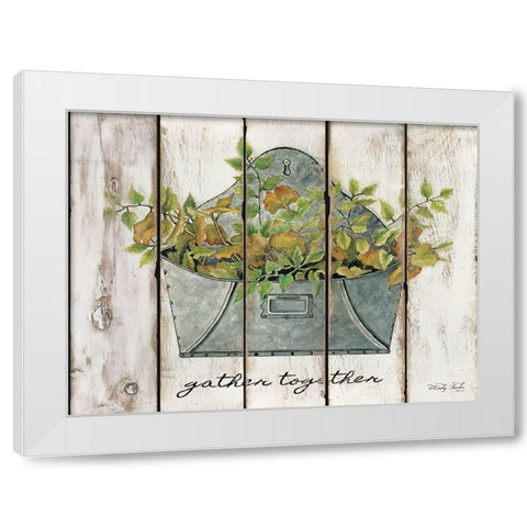 Gather Together White Modern Wood Framed Art Print by Jacobs, Cindy