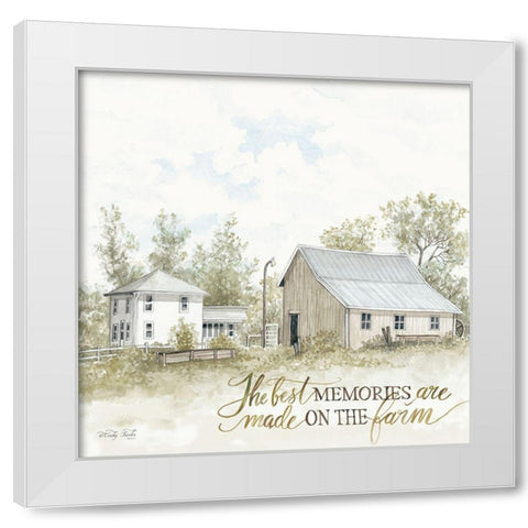 The Best Memories White Modern Wood Framed Art Print by Jacobs, Cindy