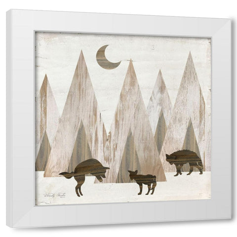 Night Play White Modern Wood Framed Art Print by Jacobs, Cindy