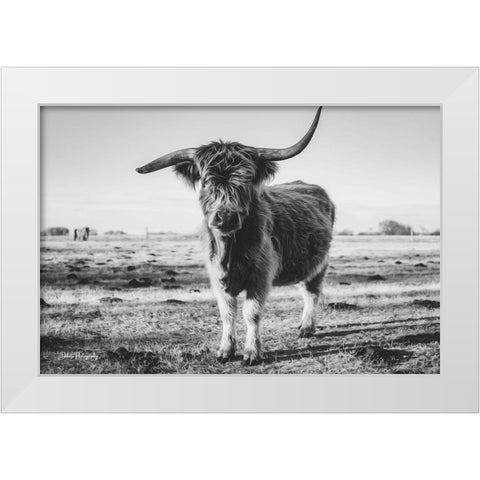 Black and White Side Shot White Modern Wood Framed Art Print by Diener, Dakota