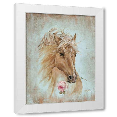 Run for the Rose White Modern Wood Framed Art Print by Coules, Debi