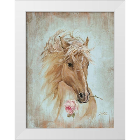 Run for the Rose White Modern Wood Framed Art Print by Coules, Debi