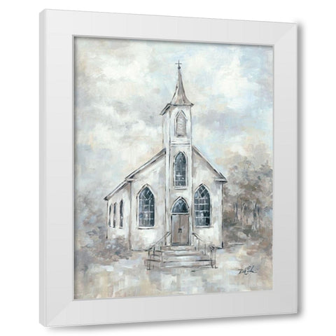 Faith White Modern Wood Framed Art Print by Coules, Debi