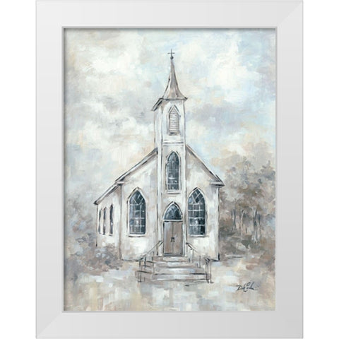 Faith White Modern Wood Framed Art Print by Coules, Debi