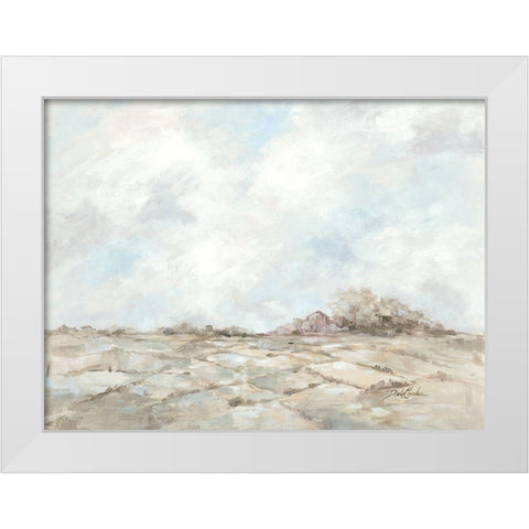 Morning Meadow White Modern Wood Framed Art Print by Coules, Debi