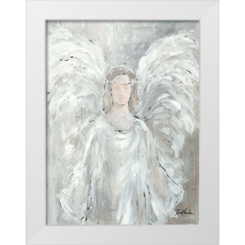 To Be Brave   White Modern Wood Framed Art Print by Coules, Debi