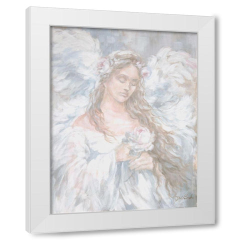 Love White Modern Wood Framed Art Print by Coules, Debi