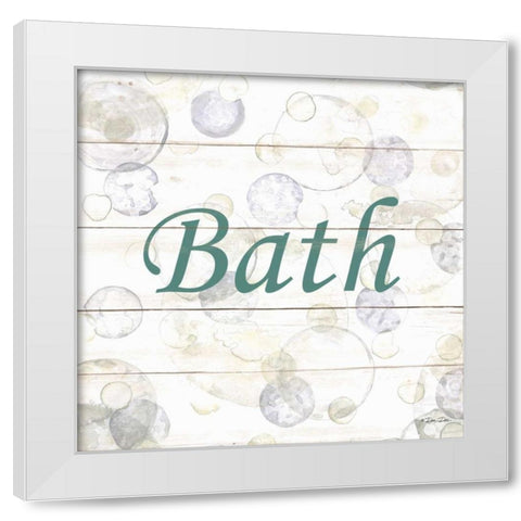 Bath   White Modern Wood Framed Art Print by Dee Dee