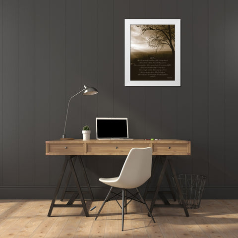 Life Is... White Modern Wood Framed Art Print by Dee Dee