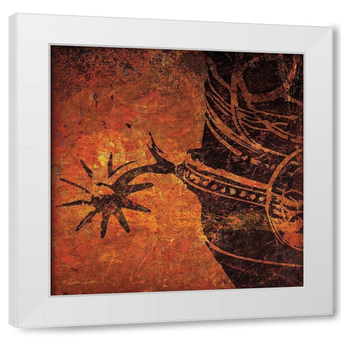 Spur White Modern Wood Framed Art Print by Dee Dee
