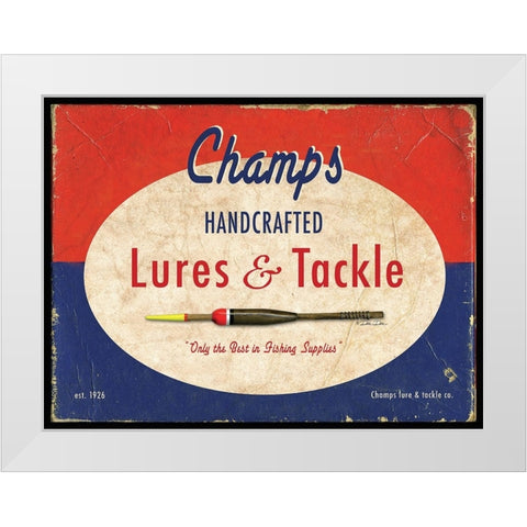 Champs White Modern Wood Framed Art Print by Dee Dee