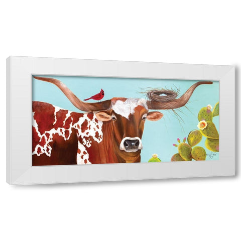 One with Nature White Modern Wood Framed Art Print by Fifer, Diane