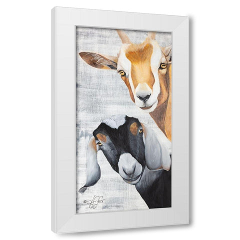 Shenanigans White Modern Wood Framed Art Print by Fifer, Diane