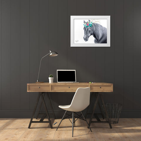 Its Manely Me White Modern Wood Framed Art Print by Fifer, Diane