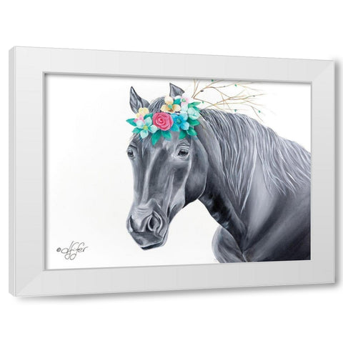 Its Manely Me White Modern Wood Framed Art Print by Fifer, Diane