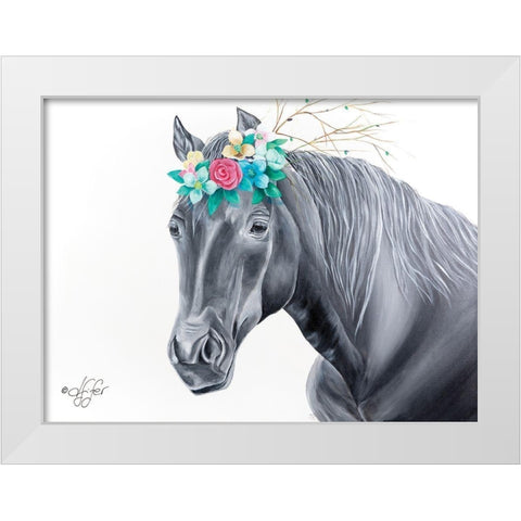 Its Manely Me White Modern Wood Framed Art Print by Fifer, Diane
