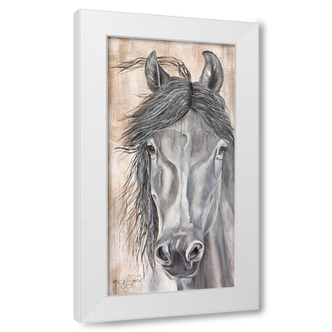 Neightural Beauty White Modern Wood Framed Art Print by Fifer, Diane