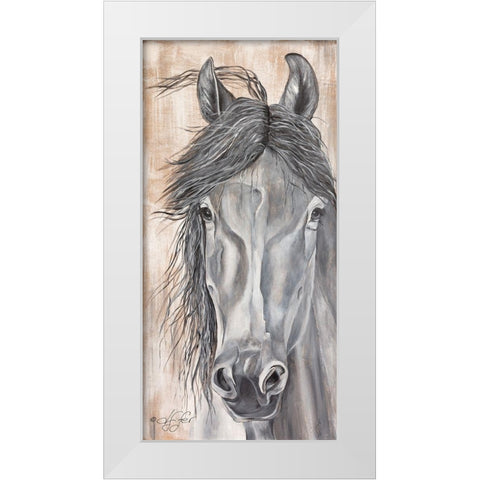 Neightural Beauty White Modern Wood Framed Art Print by Fifer, Diane
