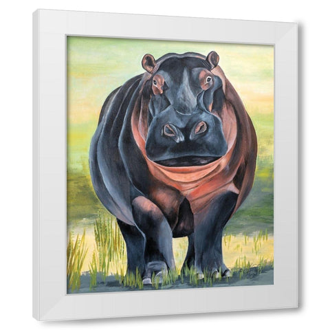 Time for a Soak White Modern Wood Framed Art Print by Fifer, Diane