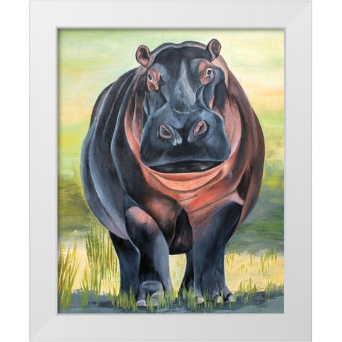 Time for a Soak White Modern Wood Framed Art Print by Fifer, Diane